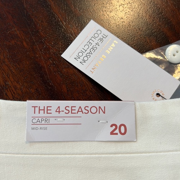 NWT Lane Bryant The 4-Season Capri - White - Size 20 - Picture 2 of 4